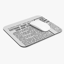 Load image into Gallery viewer, The Pessimists Archive™ Mouse Pad - 1952 article "Electronic Brains May Soon Have Little To Do"